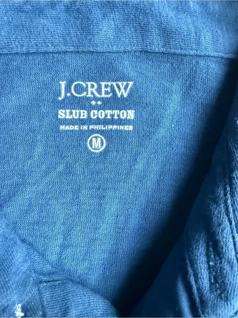 J. Crew Men's Indigo Polo Shirt with Chest Pocket